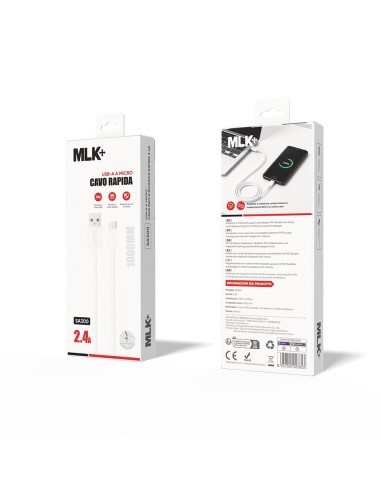 MLK+ CAVO RICARICA E DATI 2.4A CONNETTORE V8