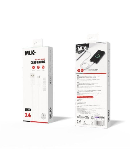 MLK+ LADE- UND DATENKABEL 2.4A STECKER V8