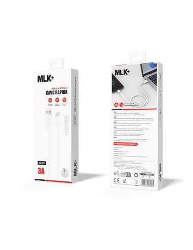 MLK+ CAVO RICARICA E DATI 3.0A CONNETTORE TYPE C
