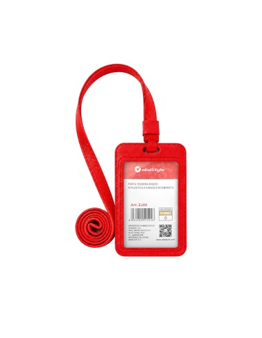PORTA BADGE RIGIDO COLORATO CON LACCETTO