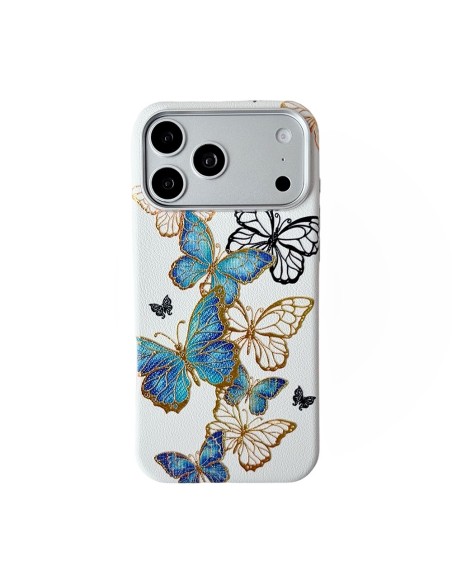 COQUE RIGIDE MAGNÉTIQUE À MOTIFS FLORAUX AVEC DÉTAILS EN RELIEF