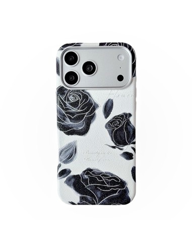 COQUE RIGIDE MAGNÉTIQUE À MOTIFS FLORAUX AVEC DÉTAILS EN RELIEF