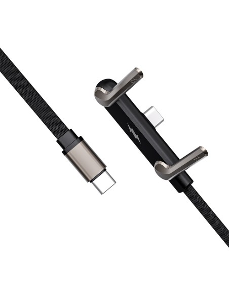 MLK+ CÂBLE 240 W USB-C VERS USB-C AVEC SUPPORT PLIABLE INTÉGRÉ