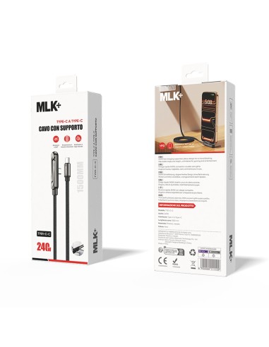 MLK+ 240W USB-C TO USB-C CABLE WITH BUILT-IN FOLDABLE STAND