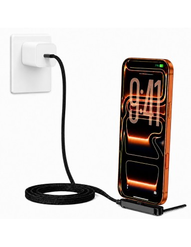 MLK+ CAVO USB-C A USB-C 240W CON SUPPORTO PIEGHEVOLE INTEGRATO