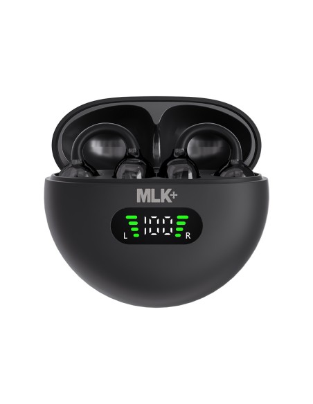 MLK+ AURICOLARI BLUETOOTH EAR-CLIP CON DISPLAY E TRADUZIONE AI