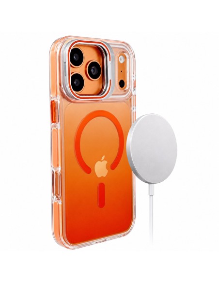 MAGNETISCHE HARDCOVER-HÜLLE MIT FARBVERLAUF UND KAMERAHALTERUNG