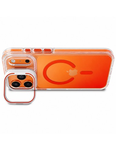 GRADIENT-COLOURED MAGNETIC HARD COVER WITH CAMERA HOLDER