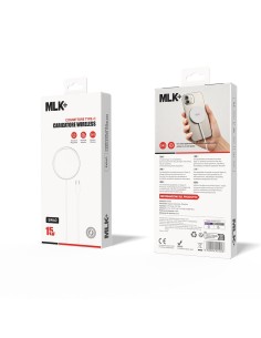 MLK+ CARICATORE MAGNETICO USB-C PER RICARICA WIRELESS RAPIDA 15W 2