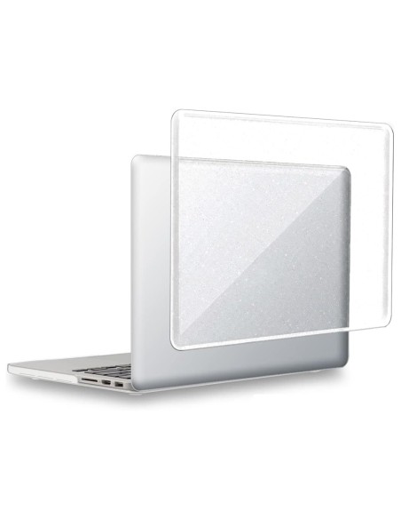 CUSTODIA RIGIDA TRASPARENTE GLITTER PER MACBOOK