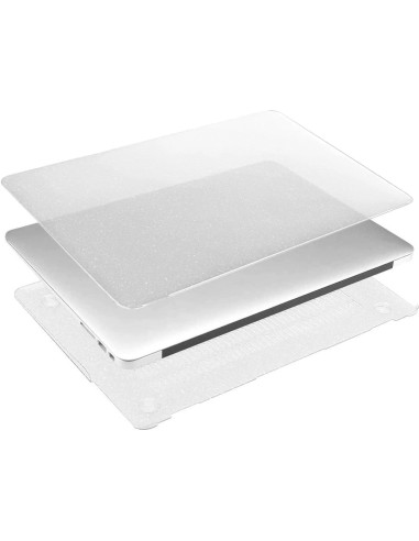 CUSTODIA RIGIDA TRASPARENTE GLITTER PER MACBOOK