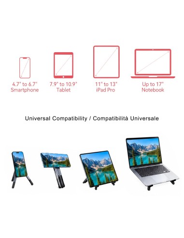SUPPORTO MAGNETICO PIEGHEVOLE MULTIUSO