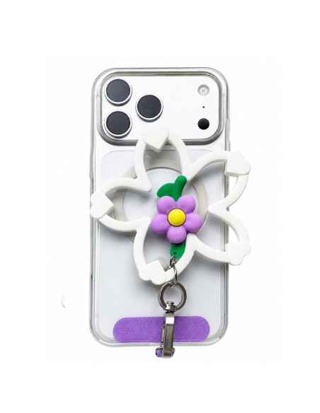 PENDENTIF POLYVALENT AU MOTIF FLORAL AVEC PATCH