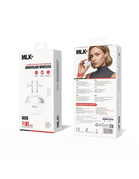 MLK+ SATIN-FINISH BLUETOOTH IN-EAR HEADPHONES WITH AI