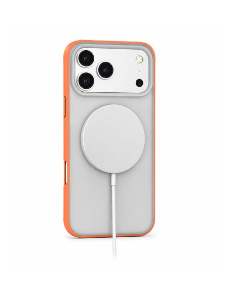COVER SEMIRIGIDA SEMITRASPARENTE MAGNETICA BORDI COLORATI