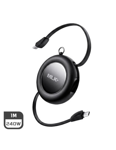 MLK+ CAVO USB-C A USB-C 240W COMPATTO E RETRATTILE 1MT