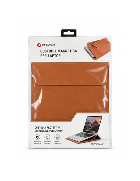 CUSTODIA UNIVERSALE PER LAPTOP CON FUNZIONE SUPPORTO E CHIUSURA MAGNETICA