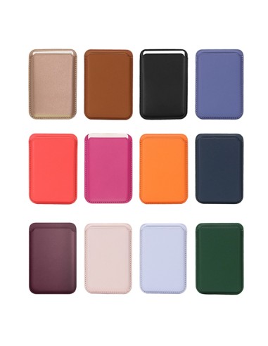 MAGNETIC PU LEATHER CARD HOLDER FOR SMARTPHONES