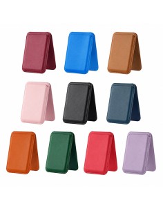 PORTE-CARTES MAGNÉTIQUE EN SIMILICUIR AVEC SUPPORT PLIABLE 2