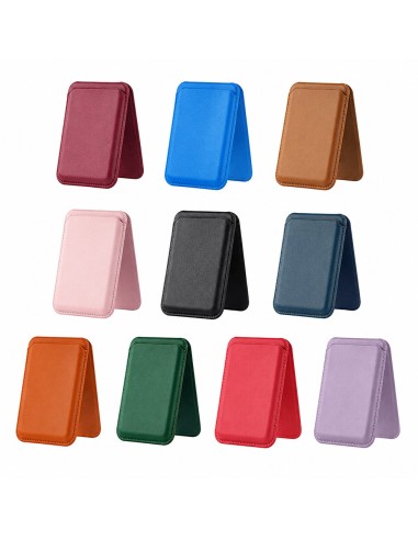 PORTACARTE MAGNETICO IN ECOPELLE CON SUPPORTO PIEGHEVOLE