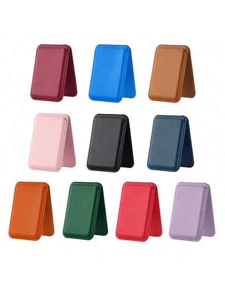 PORTACARTE MAGNETICO IN ECOPELLE CON SUPPORTO PIEGHEVOLE