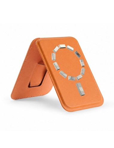 PORTACARTE MAGNETICO IN ECOPELLE CON SUPPORTO PIEGHEVOLE