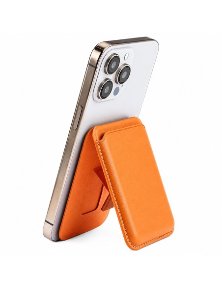 PORTACARTE MAGNETICO IN ECOPELLE CON SUPPORTO PIEGHEVOLE