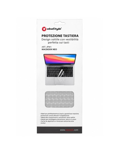 COPRITASTIERA TRASPARENTE IN SILICONE PER MACBOOK