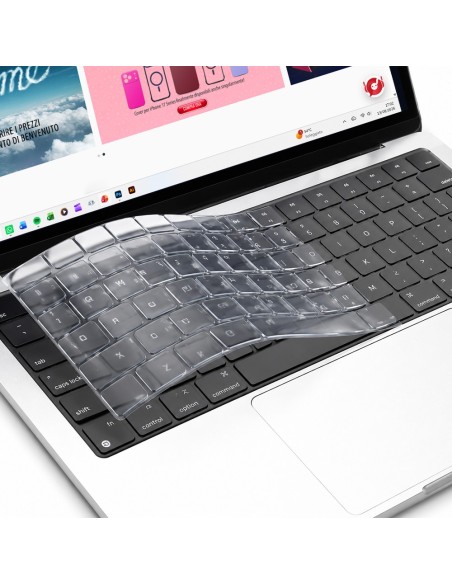 COPRITASTIERA TRASPARENTE IN SILICONE PER MACBOOK