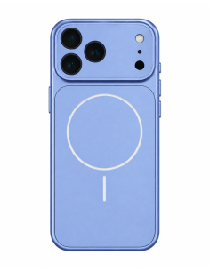 COVER RIGIDA MAGNETICA IN VETRO SATINATO - PACCO MONOCOLORE BLU