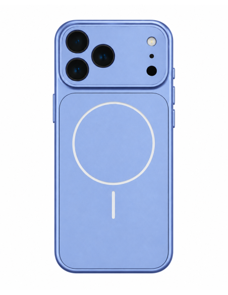 COVER RIGIDA MAGNETICA IN VETRO SATINATO - PACCO MONOCOLORE BLU