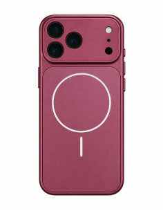 MAGNETIC HARD COVER IN SATIN-FINISH GLASS - SINGLE-COLOR BURGUNDY PACK