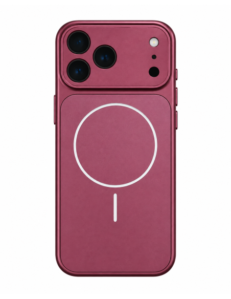 COVER RIGIDA MAGNETICA IN VETRO SATINATO - PACCO MONOCOLORE BURGUNDY