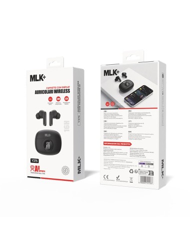 MLK+ WIRELESS EARBUDS WITH AI TRANSLATION AND DISPLAY