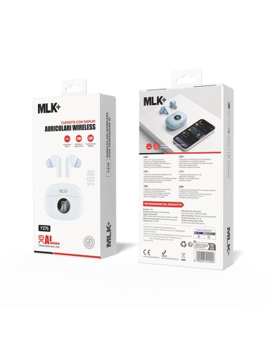 MLK+ AURICOLARI WIRELESS CON TRADUZIONE AI E DISPLAY