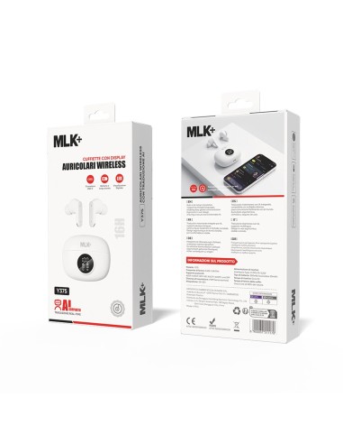 MLK+ WIRELESS EARBUDS WITH AI TRANSLATION AND DISPLAY