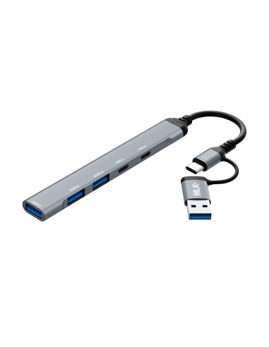 MLK+ HUB MULTIPORT 5-EN-1 AVEC USB-A, USB-C ET CHARGE PD 100 W