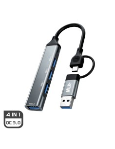 MLK+ HUB COMPACT 4-EN-1 AVEC PORTS USB-A ET USB-C 2