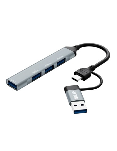 MLK+ 4-IN-1 COMPACT HUB WITH USB-A AND USB-C