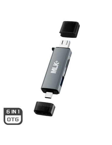 MLK+ 6-IN-1 OTG USB 3.0 SD/TF TYPE-C MICRO-USB CARD READER