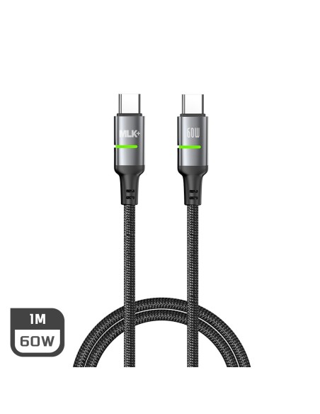 MLK+ CAVO INTRECCIATO USB-C / USB-C 60W CON LED