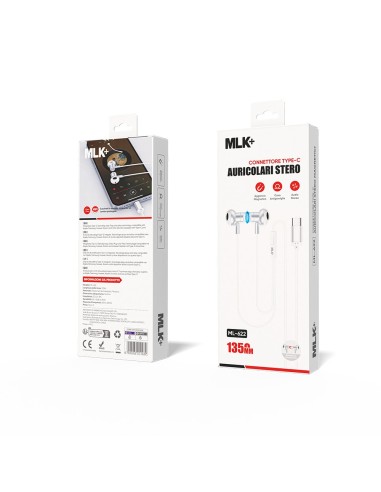 MLK+ TYPE-C WIRED EARPHONES WITH MAGNETIC CLOSURE