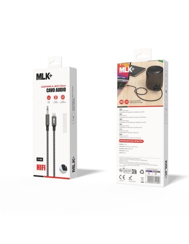 MLK+ CAVO AUDIO JACK 3,5 MM – LIGHTNING 1M