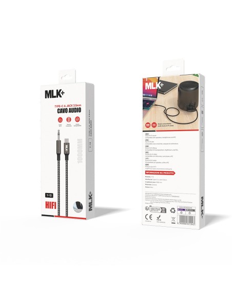 MLK+ CAVO AUDIO JACK 3,5 MM – TYPE-C 1M