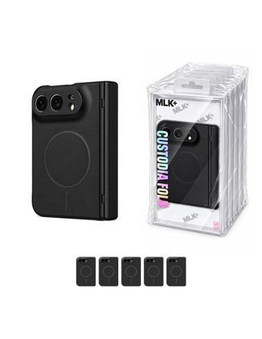 COVER RIGIDA MAGNETICA PIEGHEVOLE PER IPHONE DUO - PACCO MONOCOLORE