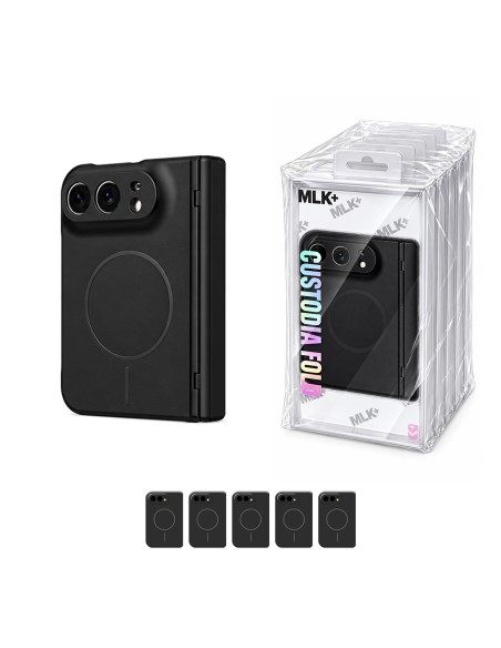 ÉTUI RIGIDE MAGNÉTIQUE PLIABLE POUR IPHONE DUO - LOT MONOCOLORE