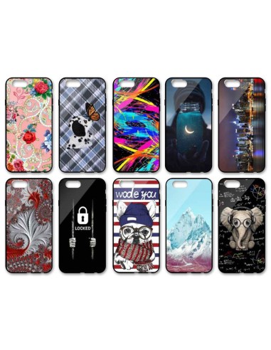 ASSORTED GRAPHIC DESIGNS CLEAR FINISH HARD COVER CASE