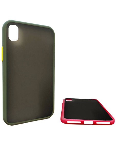 COVER SEMIRIGIDA SEMITRASPARENTE BORDI COLORATI SOFT TOUCH