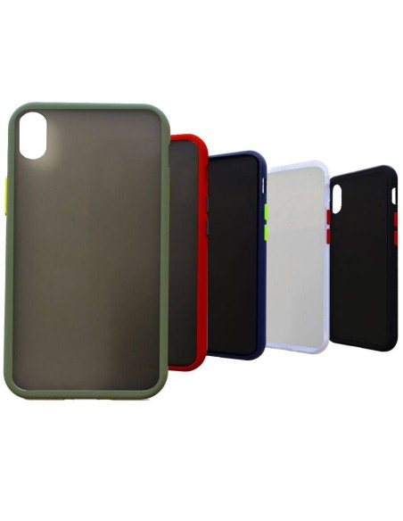 COLOURED SOFT TOUCH EDGES  SEMIHARD COVER CASE