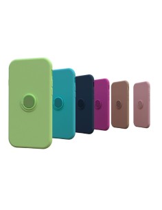 COUVERCLE EN SILICONE À EFFET DOUX AU TOUCHER AVEC PORTE-ANNEAU